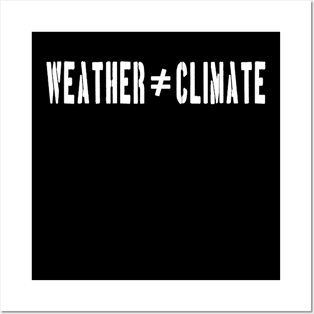 WEATHER is not CLIMATE Wall Art by Context